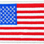 AMERICAN FLAG-WHITE BORDER
