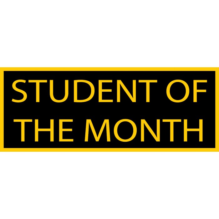 2554_1 STUDENT OF THE MONTH - Image 1