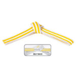 VELCRO WHITE BELT WITH DOUBLE STRIPE