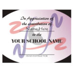 APPRECIATION OF CONTRIBUTION