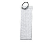 White Solid Belt Keychain